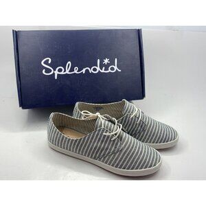 BRAND NEW - Splendid Blue Striped Sneakers Women's Size 6.5
